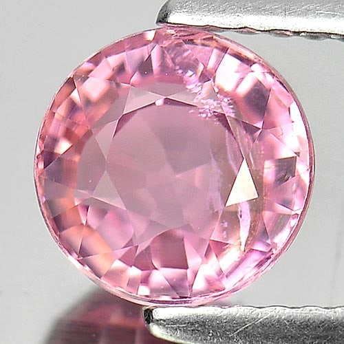 Natural Pink Tourmaline Gemstones 1.56 Ct. Round Shape 7 Mm. (1 of 3)