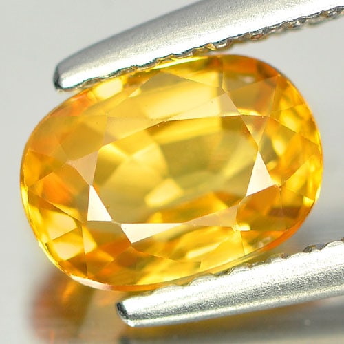 Natural Yellow Sapphire Gemstones 1.17 Ct. Oval Shape 6.8 x 4.9 Mm. - 2