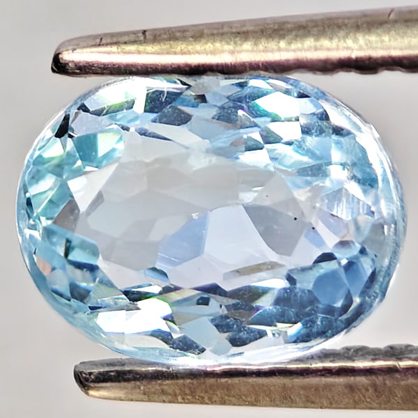 Natural Baby Blue Aquamarine Gemstones 1.29 Ct. Oval Shape 7.5 x 5.8 Mm.: Product ID: 800812455 Product Name: Natural Gemstones Weight: 1.29 CT. Size: 7.5 x 5.8 x 4.6 MM. Shape: Oval Color: Baby Blue Clarity:SI1 Luster: Good Gems Origin: Brazil Treatment: Unheated Crystal S