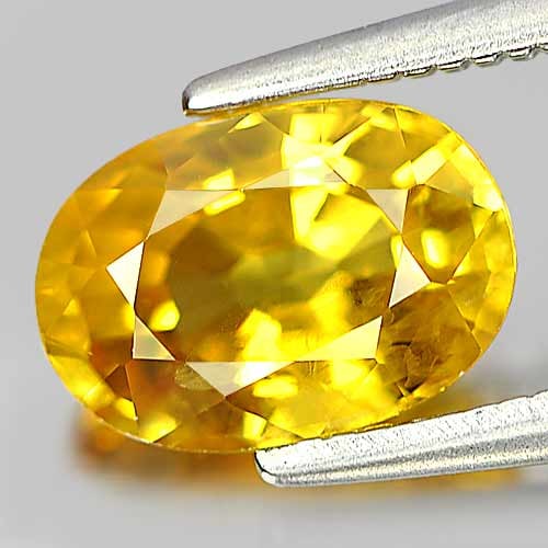 Natural Yellow Sapphire Gemstones 1.88 Ct. Oval Shape 8.4 x 5.9 Mm. - 2