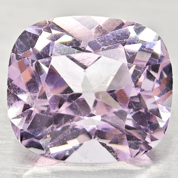 Natural Light Pink Kunzite Gemstones 6.03 Ct. Cushion Shape 11 x 9.9 Mm.: Product ID: 804103439 Product Name: Natural Kunzite Weight: 6.03 CT. Size: 11 x 9.9 x 7.8 MM. Shape: Cushion Shape Color: Light Pink Clarity:VSI Luster: Good Gems Origin: Afghanistan Treatment: Treate