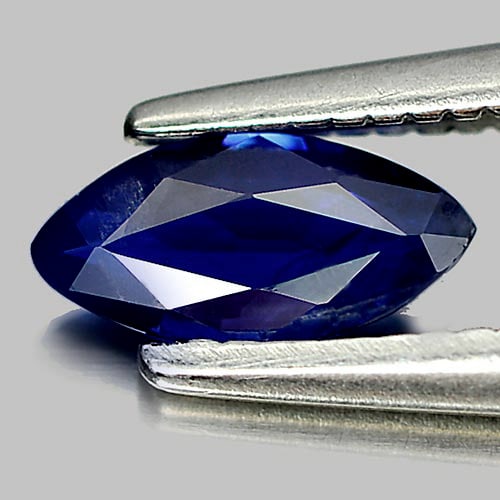 Natural Blue Sapphire Gemstones 0.35 Ct. Marquise Shape 6.9 x 3.4 Mm.: Product ID: 806011362 Product Name: Natural Blue Sapphire Weight: 0.35 CT. Size: 6.9 x 3.4 x 1.8 MM. Shape: Marquise Color: Blue Clarity:VSI Luster: Good Gems Origin: Thailand Treatment: Heated Crysta