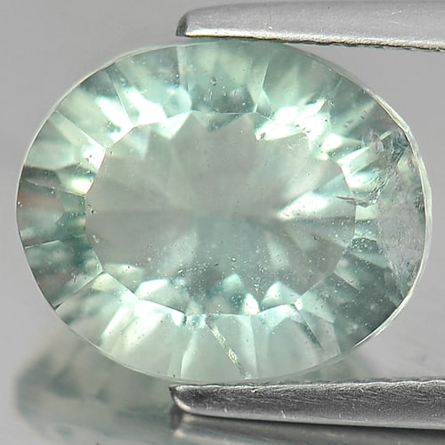 Natural Bluish Green Fluorite 5.67 Ct. Oval Concave Cut 12.2 x 10.1 Mm.: Product ID: 802704980 Product Name: Natural Fluorite Weight: 5.67 CT. Size: 12.2 x 10.1 x 7.1 MM. Shape: Oval Concave Cut Color: Blueish Green Clarity:SI Luster: Good Gems Origin: Brazil Treatment: Un