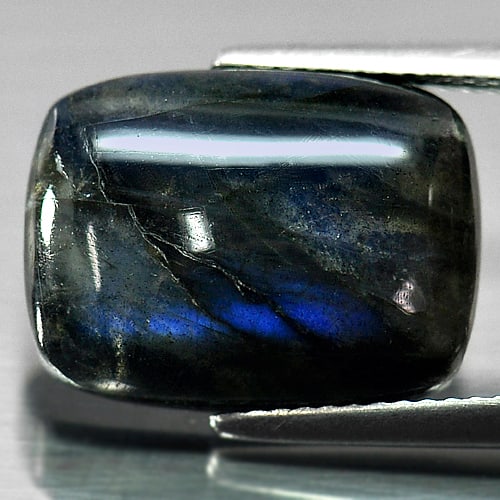 Natural Multi Color Blue Labradorite Doublet Gemstones 9.62 Ct. Baguette Cabochon Shape 16.2 x 12 (1 of 3)