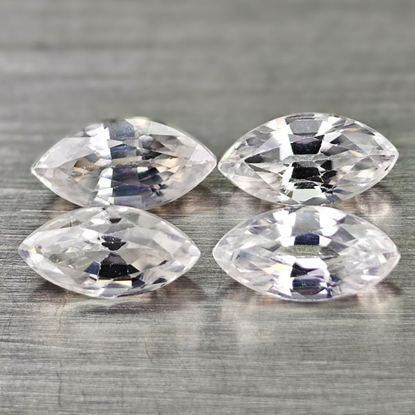 Natural White Color Zircon Gemstones 2.80 Ct. Marquise Shape 6.9 x 3.6 Mm.: Product ID: 807742997 Product Name: Natural Zircon Weight: 2.80 CT. Size: 6.9 x 3.6 x 3.3 MM. Shape: Marquise Color: White Clarity:VSI Luster: Good Gems Origin: Cambodia Treatment: Heated Crystal Stru