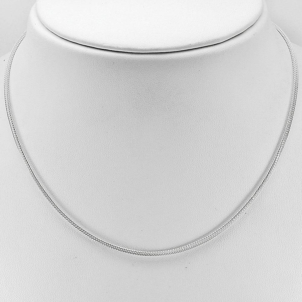 925 Sterling Silver Chain Necklace Jewelry Length 16 Inch 5.41 Grams: Product ID: 203400086 Product Type: 925 Sterling Silver Fine Jewelry Jewelry Weight: 5.41 Grams. Gemstones Color: Silver Metal: Solid Silver 92.5%. Gemstone Detail: At Your Service: At Treasure of Gem