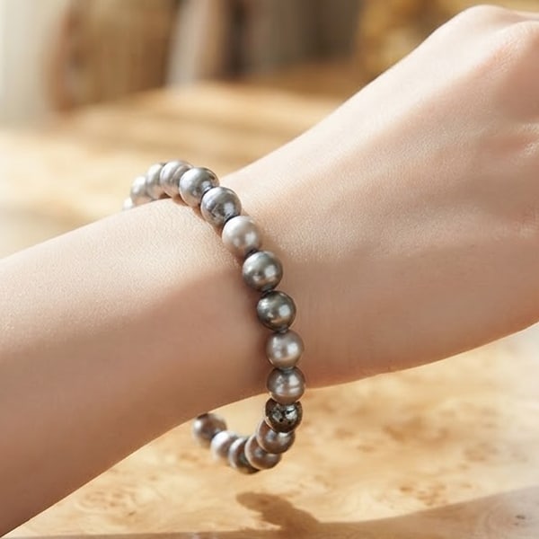Natural Multi Color Akoya Pearl 12.75 G. Bracelet Jewelry Magnet Set Length 6.5 Inch. (1 of 3)