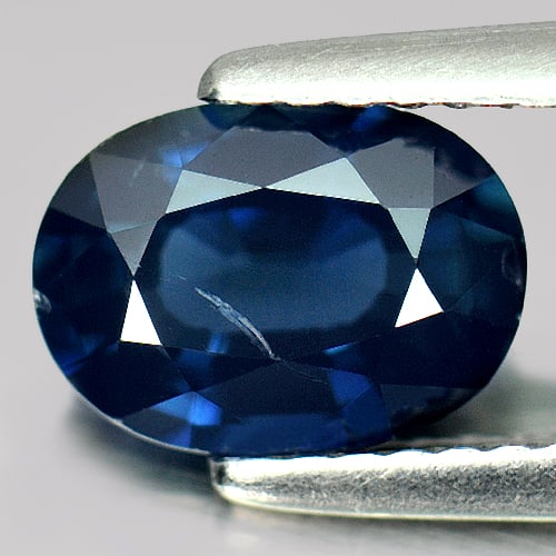 Natural Blue Sapphire Gemstones 1.58 Ct. Oval Shape 8.30 x 5.99 Mm.: Product ID: 806007660 Product Name: Natural Blue Sapphire Weight: 1.58 CT. Size: 8.30 x 5.99 x 3.70 MM. Shape: Oval Color: Blue Clarity:VSI Luster: Good Gems Origin: Madagascar Treatment: Heated Cryst