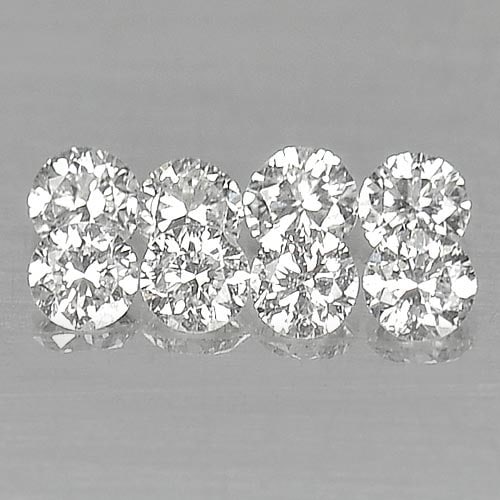 Natural White Diamond 0.18 Ct. 8 Pcs. Round Brilliant Cut Sz 1.8 Mm. (1 of 3)