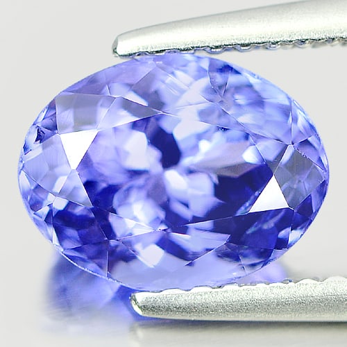 Natural Blue Tanzanite Gemstones 2.10 Ct. Clean Oval Shape 8.9 x 6.8 Mm. (1 of 3)