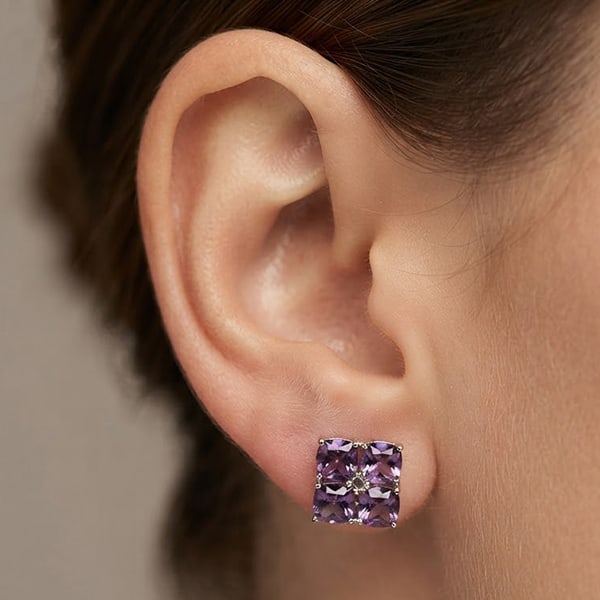 Natural Purple Amethyst Gemstones 925 Sterling Silver 9.71 Grams Earrings: Product ID: 281070352 Product Name: Sterling Silver Earrings Product Type: 925 Sterling Silver Fine Jewelry Jewelry Weight: 9.71 Grams. Gemstones Color: Purple Metal: Solid Silver 92.5%. Gemstone Deta