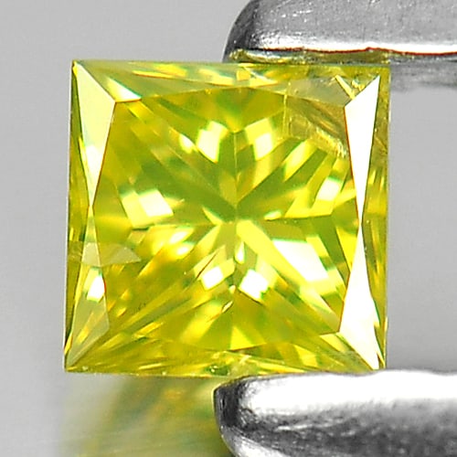 Natural Yellow Loose Diamond 0.13 Ct. Square Princess Cut 2.8 x 2.8 Mm.: Product ID: 802104021 Product Name: Natural Enhanced Diamond Weight: 0.13 CT. Size: 2.8 x 2.8 x 2 MM. Shape: Square Princess Cut Color: Yellow Clarity:SI1 Luster: Scintillating Gems Origin: Belgium Tr