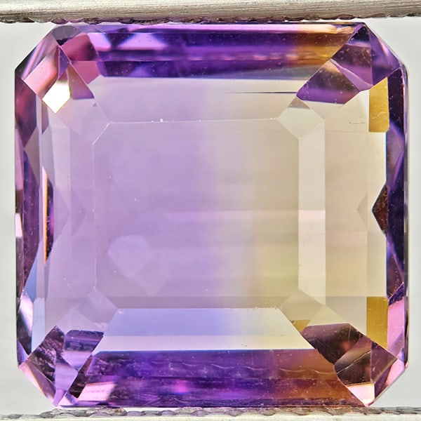 Natural Bi Color Ametrine Gemstones 4.78 Ct. Octagon Shape 10.1 x 9.8 Mm. (1 of 3)
