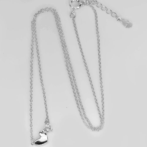 925 Sterling Silver Necelace Jewelry Length 18 Inch 2.40 Grams: Product ID: 280540212 Product Type: 925 Sterling Silver Fine Jewelry Jewelry Weight: 2.40 Grams. Gemstones Color: Silver Metal: Solid Silver 92.5%. Gemstone Detail: About 2.40 G. Length 18 Inch. Round