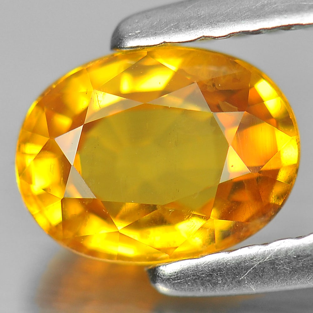 Natural Yellow Sapphire Gemstones 1.02 Ct. Oval Shape 6.8 x 5.2 Mm. - 2