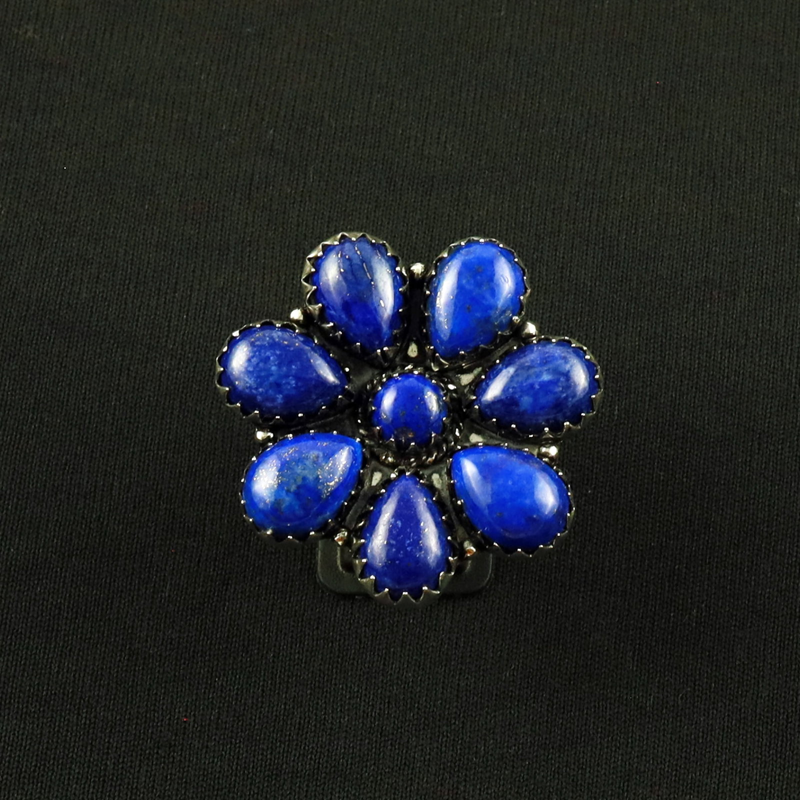Natural Lapis Lazuli Sterling Silver Plated Handmade Ring - 8MM: Product ID: 260630114357 Product - Handmade Silver Plated Ring Metal - 92.5 Sterling Silver Plated Ring Size - 8MM Gemstone - Lapis Lazuli Gemstone Origin - Afghanistan Gemstone Size - 10X14 MM ( 7 St