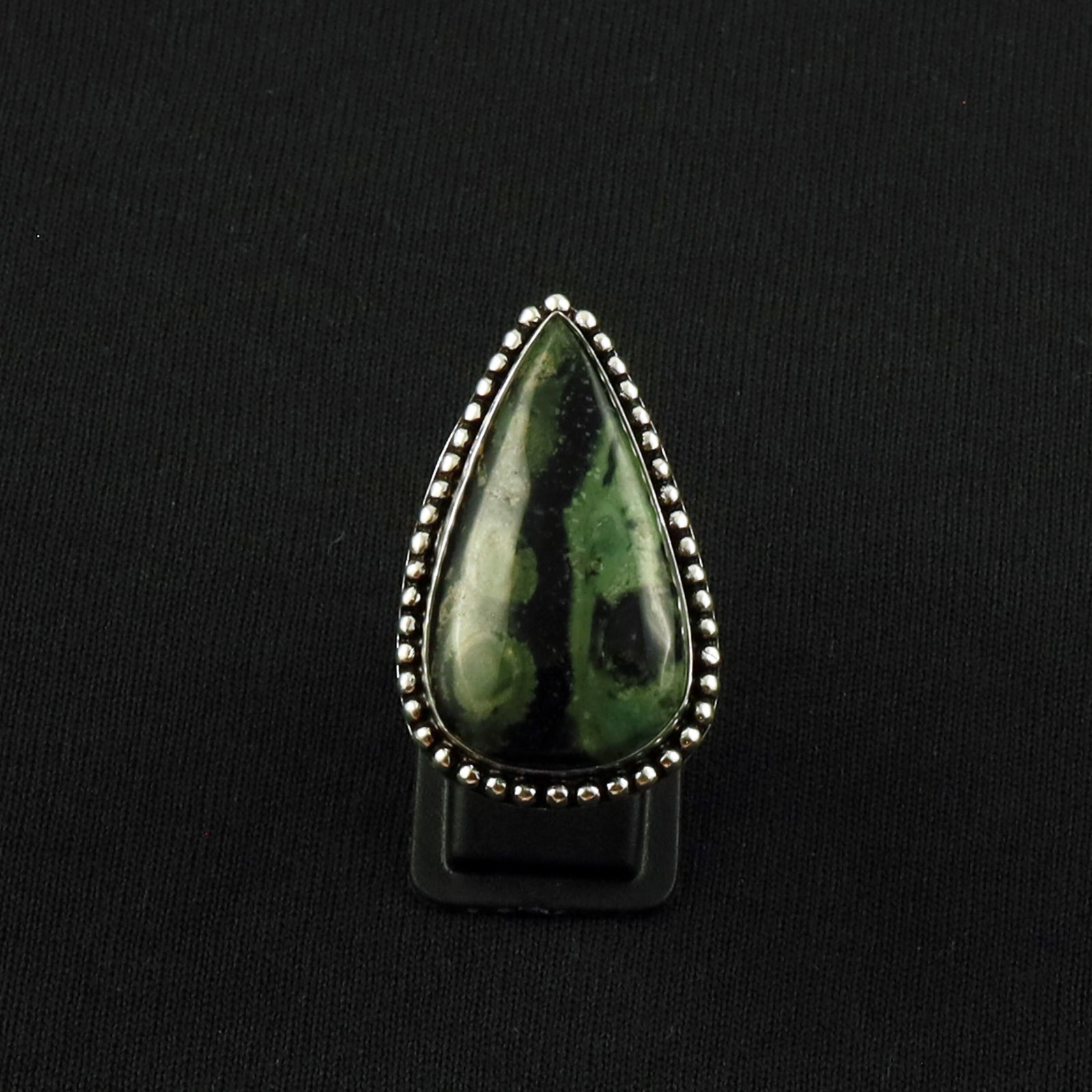Natural Kambaba Jasper Sterling Silver Plated Handmade Ring - 8.5MM (1 of 3)