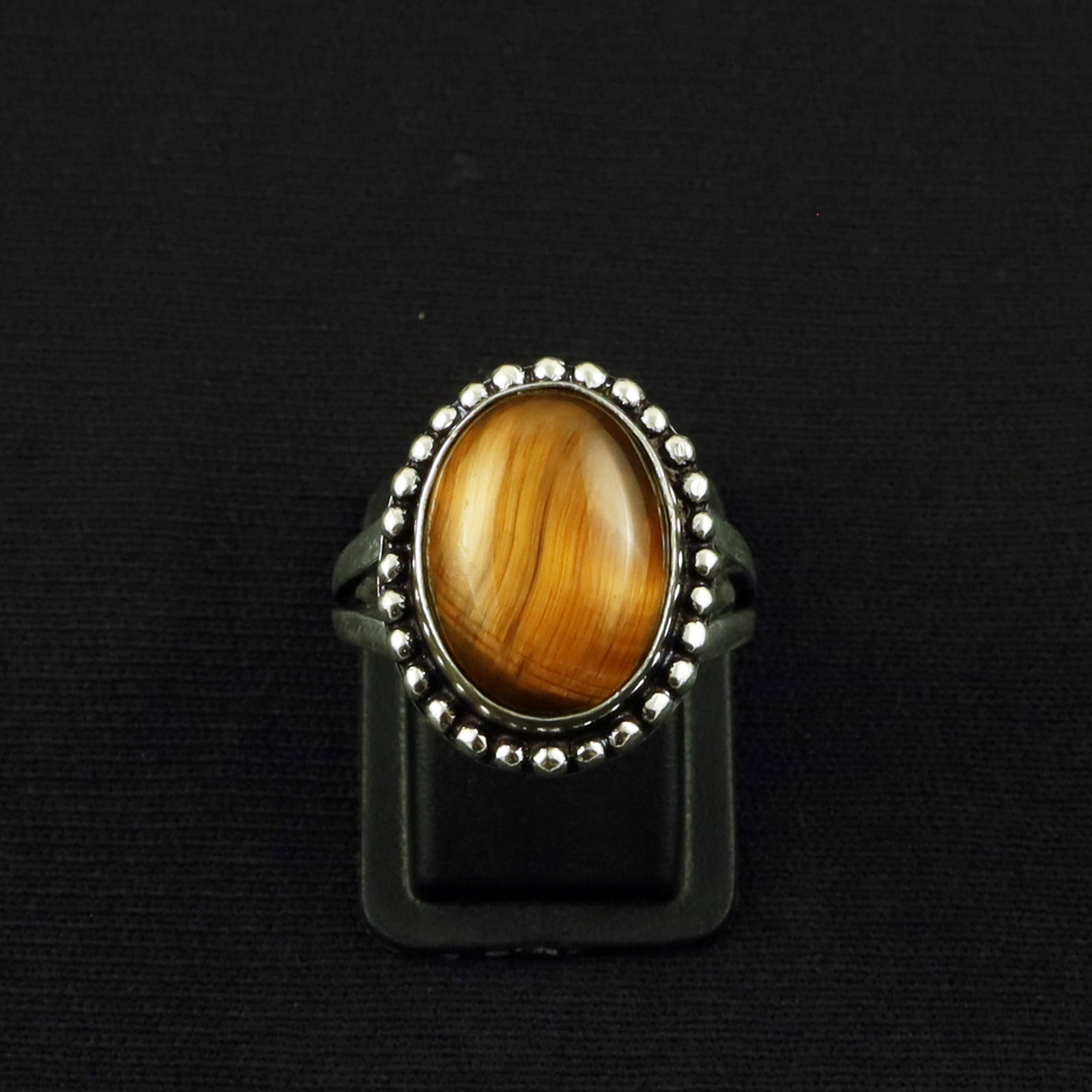 Natural Tiger Eye Sterling Silver Plated Handmade Ring - 9MM: Product ID: 260613123723 Product - Handmade Silver Plated Ring Metal - 92.5 Sterling Silver Plated Ring Size - 9MM Gemstone - Tiger Eye Gemstone Origin - South Africa Gemstone Size - 12X16 MM Gemstone