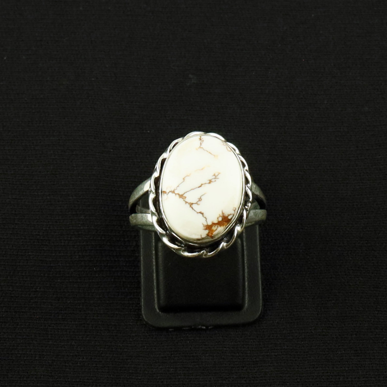 Natural Wild Horse Sterling Silver Plated Handmade Ring - 8.5MM: Product ID: 260613123112 Product - Handmade Silver Plated Ring Metal - 92.5 Sterling Silver Plated Ring Size - 8.5MM Gemstone - Wild Horse Gemstone Origin - United States Gemstone Size - 12X16 MM Gems