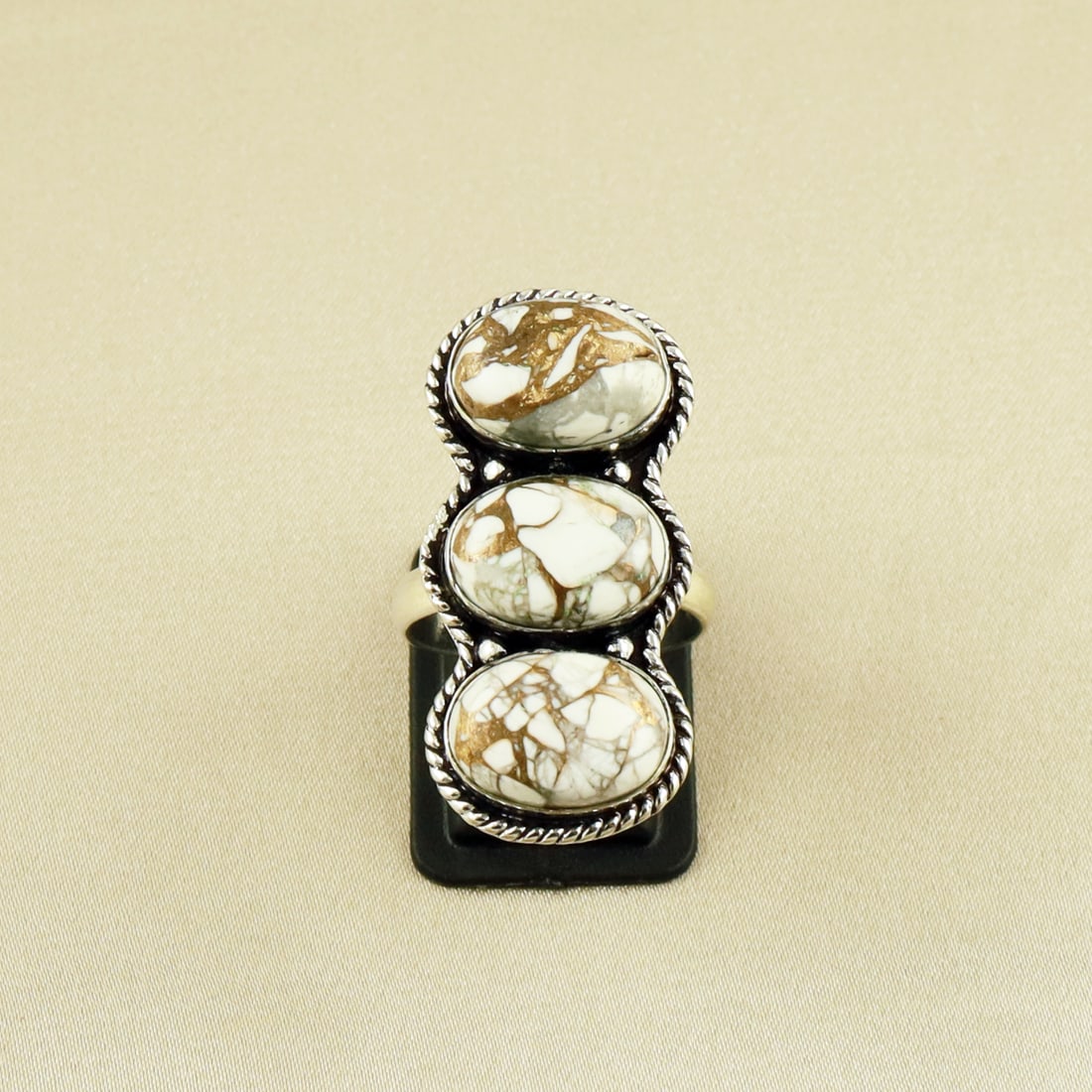Natural Cotton Candy Sterling Silver Plated Handmade Ring - 9MM: Product ID: 260609150208 Product - Handmade Silver Plated Ring Metal - 92.5 Sterling Silver Plated Ring Size - 9MM Gemstone - Cotton Candy Gemstone Origin - United States Gemstone Size - 10X14 MM ( 3 