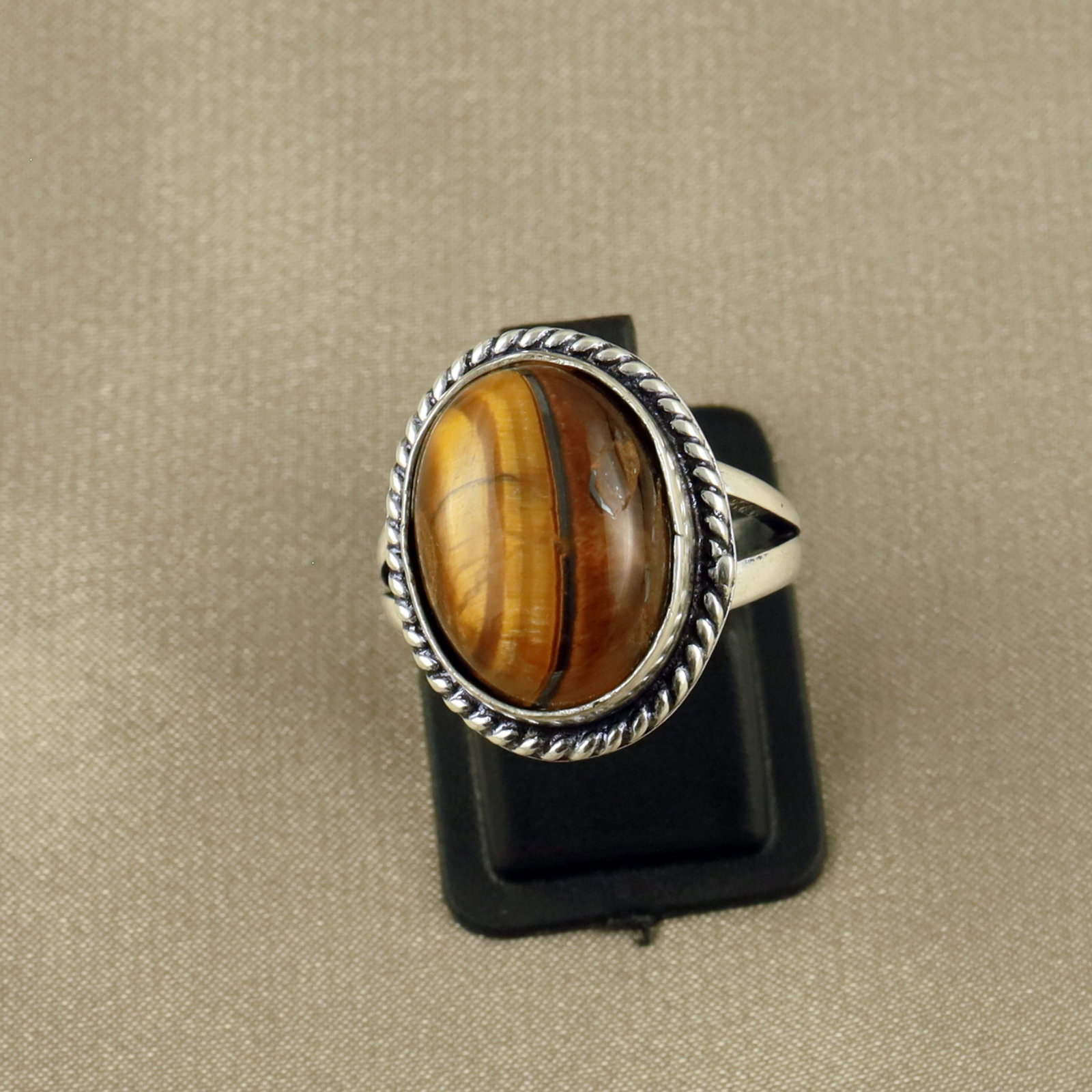Natural Tiger Eye Sterling Silver Plated Handmade Ring - 7.5MM: Product ID: 260520130958 Product - Handmade Silver Plated Ring Metal - 92.5 Sterling Silver Plated Ring Size - 7.5MM Gemstone - Tiger Eye Gemstone Origin - South Africa Gemstone Size - 12X16 MM Gemsto