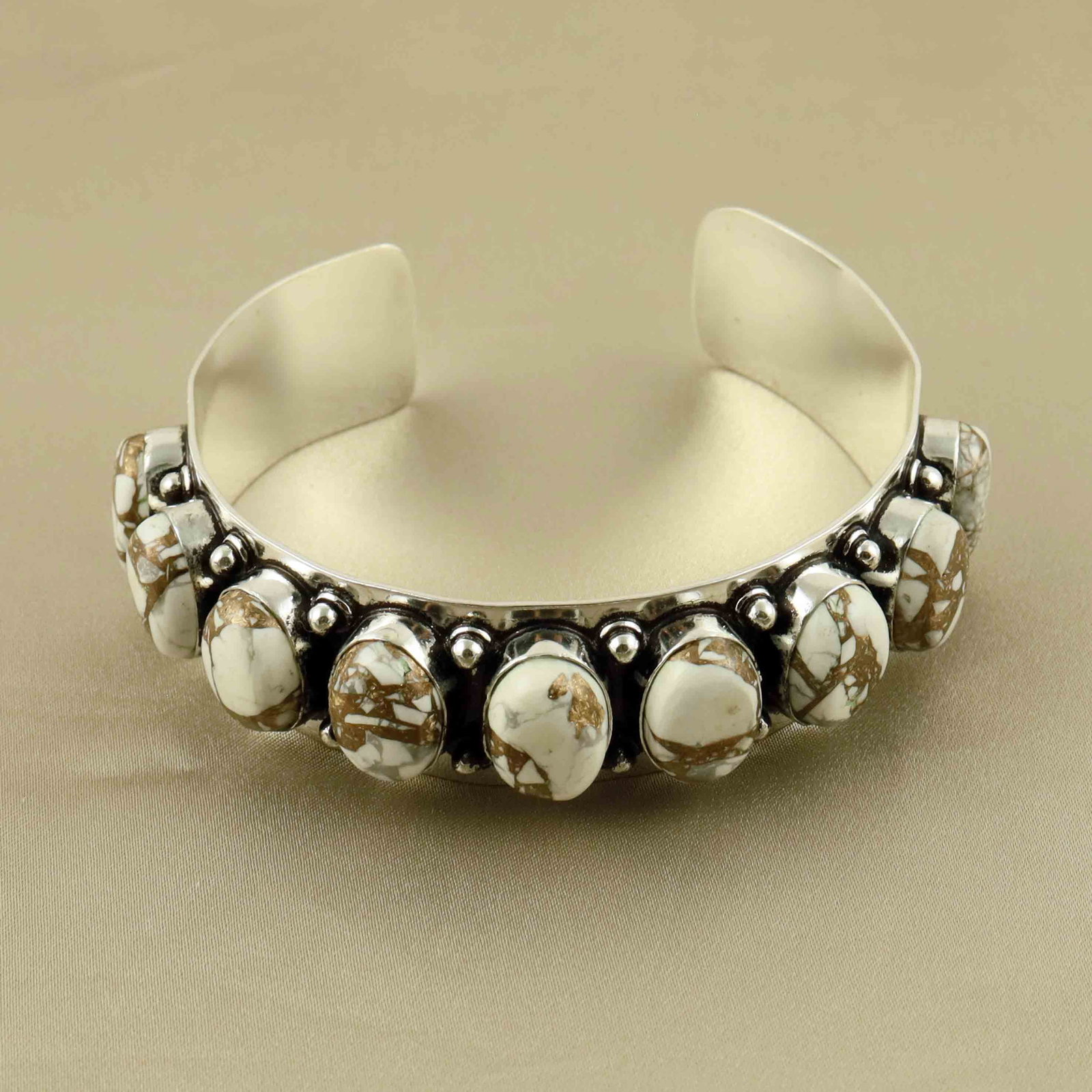 Natural Cotton Candy Sterling Silver Plated Handmade Cuff Bangle: Product ID: 260607145612 Product - Handmade Silver Plated Cuff Bangle Metal - 92.5 Sterling Silver Plated Bangle Size - 6.5x5.5 CM (Adjustable) Gemstone - Cotton Candy Gemstone Origin - United States 