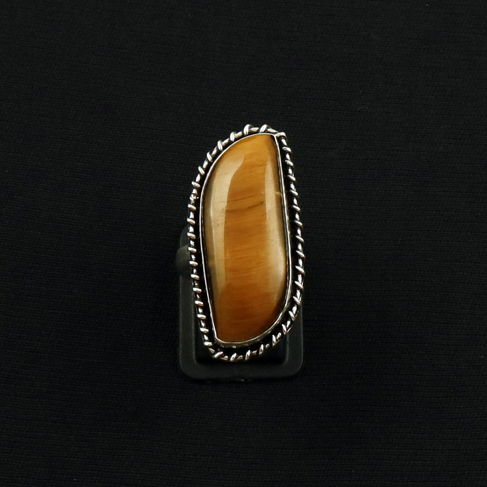 Natural Tiger Eye Sterling Silver Plated Handmade Ring - 6MM: Product ID: 260630154736 Product - Handmade Silver Plated Ring Metal - 92.5 Sterling Silver Plated Ring Size - 6MM Gemstone - Tiger Eye Gemstone Origin - South Africa Gemstone Size - 3.5X1.5 CM Gemsto