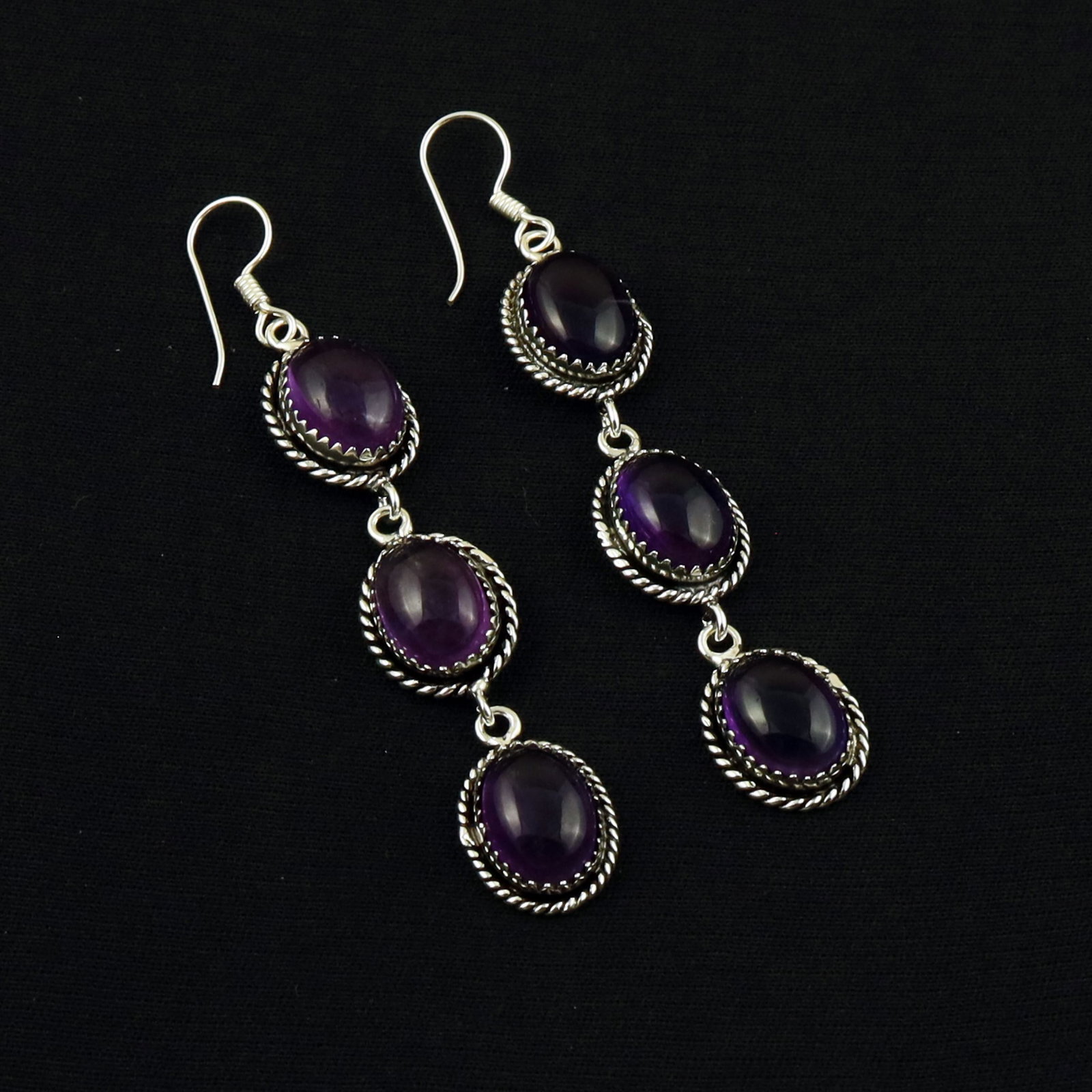 Natural Amethyst Sterling Silver Plated Handmade Stud Earring: Product ID: 260702142259 Product - Handmade Silver Plated Stud Earring Metal - 92.5 Sterling Silver Plated Earring Type - Stud Gemstone - Amethyst Gemstone Origin - United States Gemstone Size - 10X14