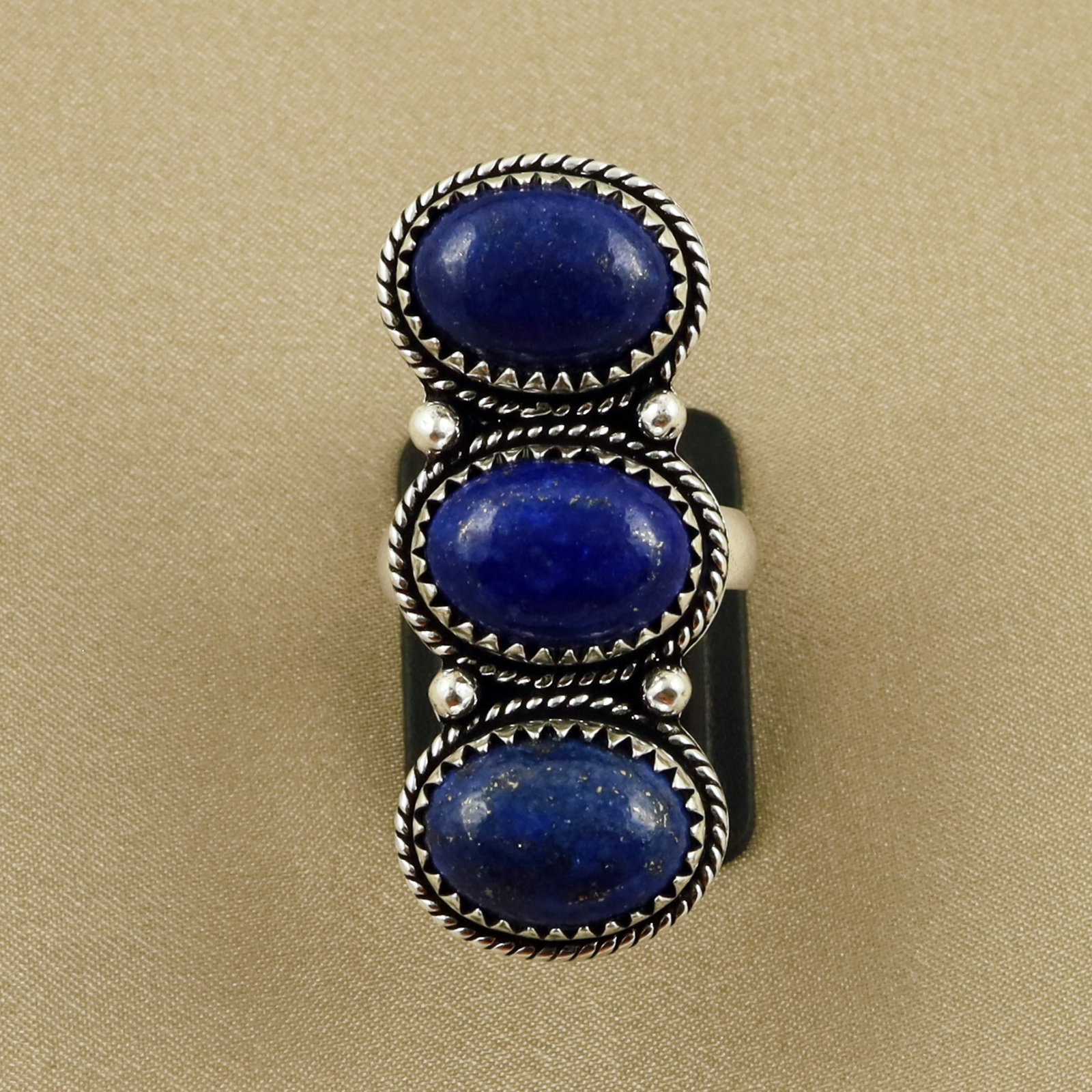 Natural Lapis Lazuli Sterling Silver Plated Handmade Ring - 7.5MM: Product ID: 260703125226 Product - Handmade Silver Plated Ring Metal - 92.5 Sterling Silver Plated Ring Size - 7.5MM Gemstone - Lapis Lazuli Gemstone Origin - Afghanistan Gemstone Size - 10X14 MM ( 3 