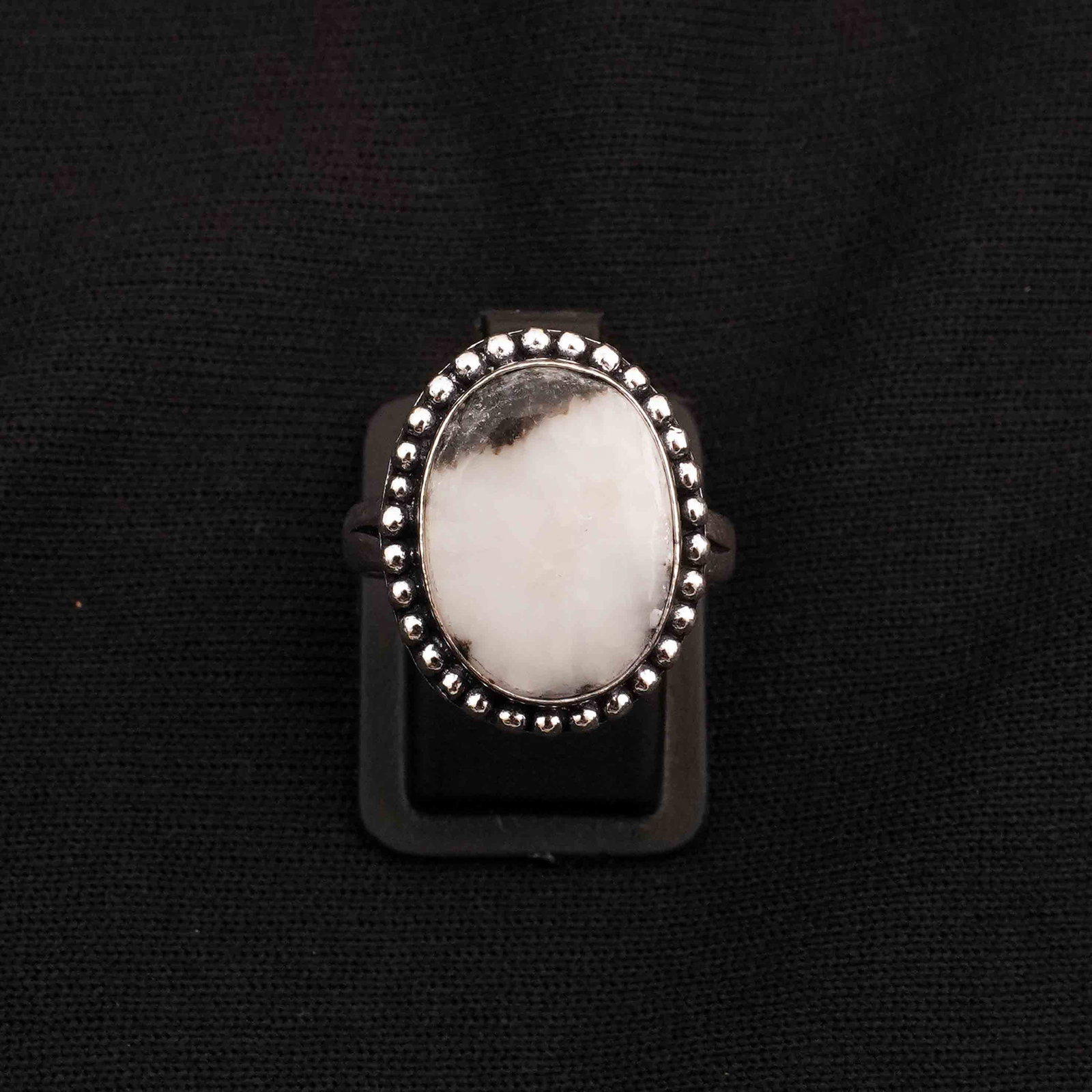Natural 12X16MM Zebra Jasper Sterling Silver Plated Handmade Ring - 8MM: Product ID: 260413124607 Product - Handmade Silver Plated Ring Metal - 92.5 Sterling Silver Plated Ring Size - 8MM Gemstone - Zebra Jasper Gemstone Origin - Africa Gemstone Size - 12X16 MM Gemstone Sh