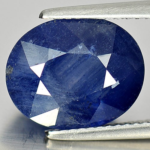 Natural Blue Sapphire Gemstones 7.75 Ct. Oval Shape 13.1 x 10.7 Mm.: Product ID: 806010339 Product Name: Natural Blue Sapphire Weight: 7.75 CT. Size: 13.1 x 10.7 x 6.3 MM. Shape: Oval Color: Blue Clarity:Semi - Transparent Luster: Good Gems Origin: Madagascar Treatment