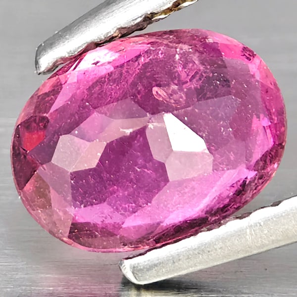 Natural Pink Tourmaline Gemstones 0.98 Ct. Oval Shape 7.4 x 5.5 Mm. - 3
