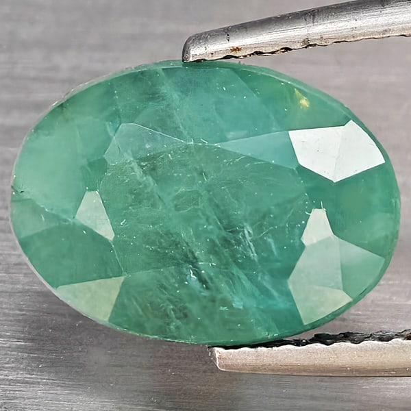 Natural Green Blueish Grandidierite Gemstones 4.29 Ct . Oval Shape 12 x 9 Mm. (1 of 3)