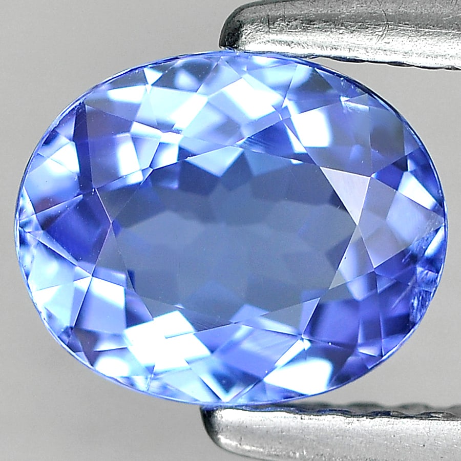 Natural Violetish Blue Tanzanite Gemstones 1.05 Ct. Oval Shape 7.18 x 5.94 Mm. (1 of 4)