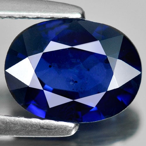 Natural Blue Sapphire Gemstones 1.62 Ct. Oval Shape 8.44 x 6.38 Mm. (1 of 4)