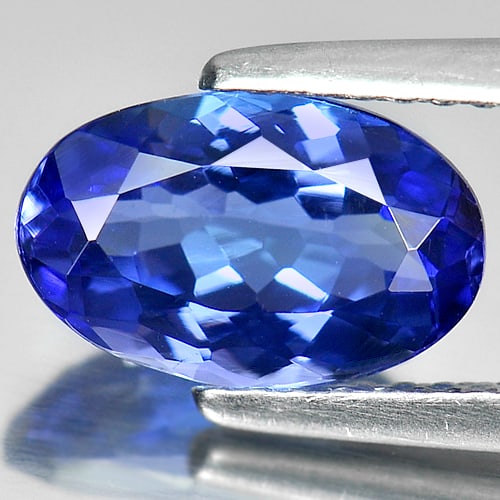 Natural Blue Tanzanite Gemstones 1.91 Ct. Clean Oval Shape 9.92 x 6.30 Mm. (1 of 4)
