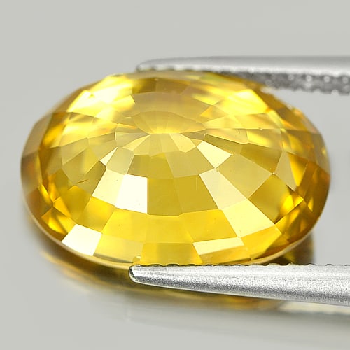 Natural Yellow Zircon Gemstones 11.18 Ct. Clean Oval Shape 14.5 x 10.2 Mm. - 3
