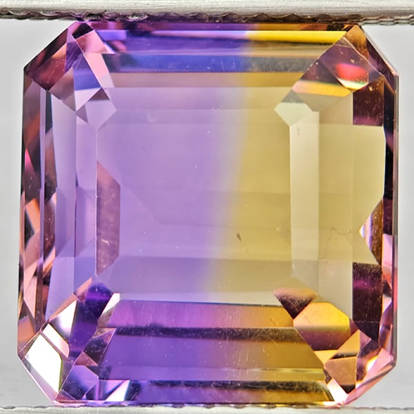 Natural Bi Color Ametrine Gemstones 6.66 Ct. Octagon Shape 10.8 x 10.5 Mm.: Product ID: 800408598 Product Name: Natural Ametrine Weight: 6.66 CT. Size: 10.8 x 10.5 x 7.4 MM. Shape: Octagon Color: Bi Color Clarity:VSI Luster: Good Gems Origin: Bolivia Treatment: Unheated Cryst