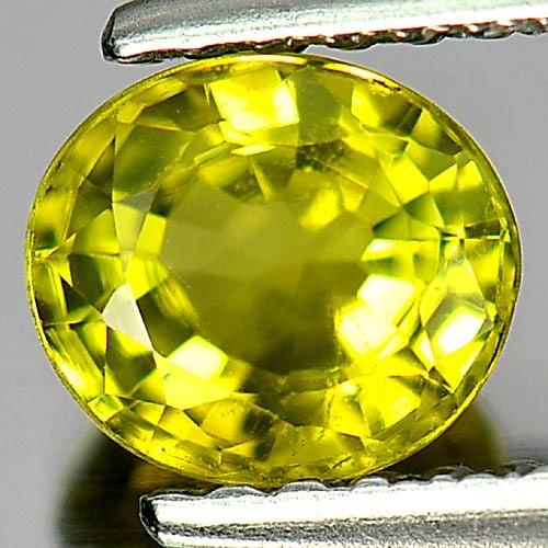 Natural Greenish Yellow Tourmaline Gemstones 0.87 Ct. Oval Shape 6 x 5.2 Mm.: Product ID: 807246820 Product Name: Natural Tourmaline Weight: 0.87 CT. Size: 6 x 5.2 x 3.9 MM. Shape: Oval Color: Greenish Yellow Clarity:VSI Luster: Good Gems Origin: Nigeria Treatment: Unheated Cry