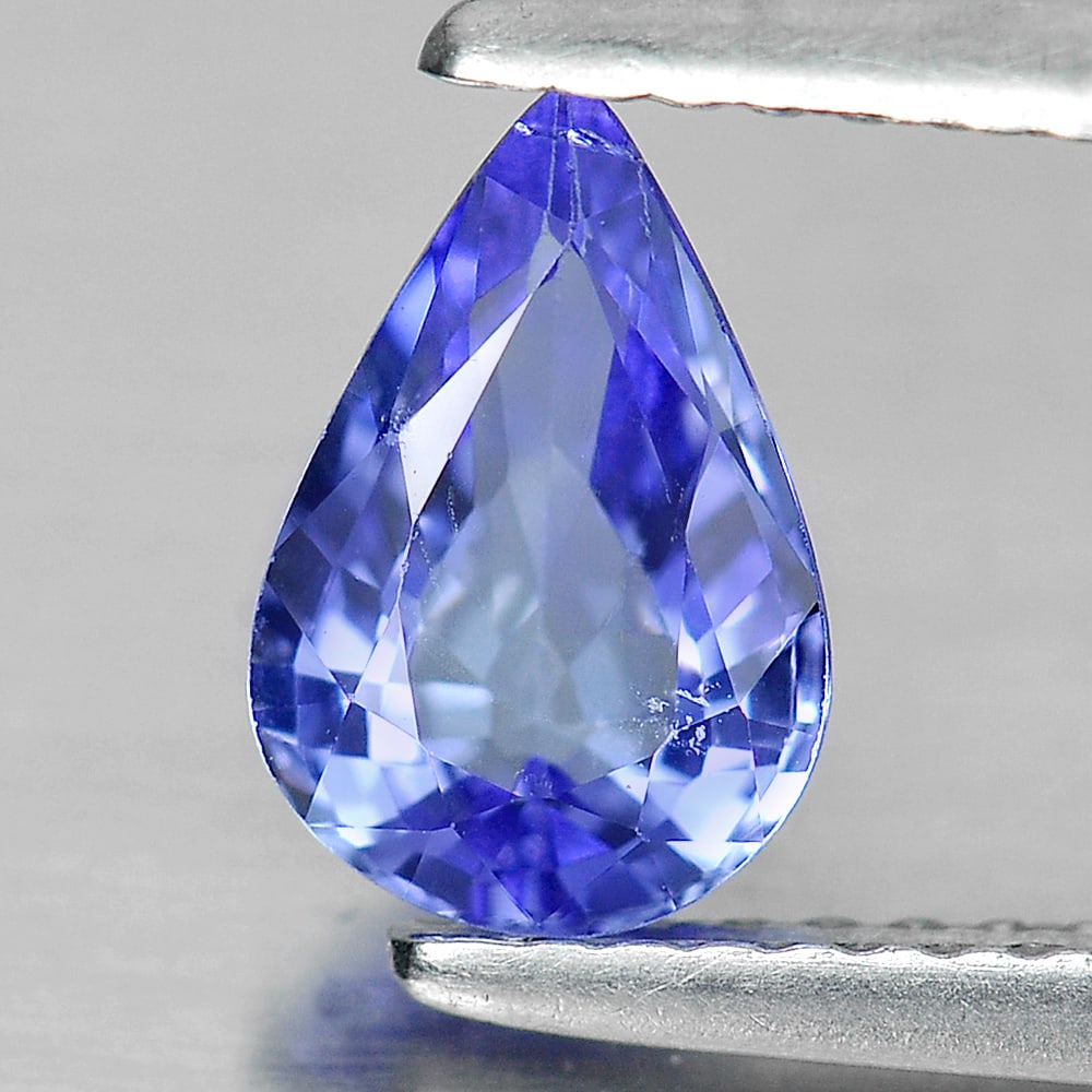 Natural Violetish Blue Tanzanite Gemstones 1.08 Ct. Pear Shape 8.47 x 5.72 Mm. (1 of 4)
