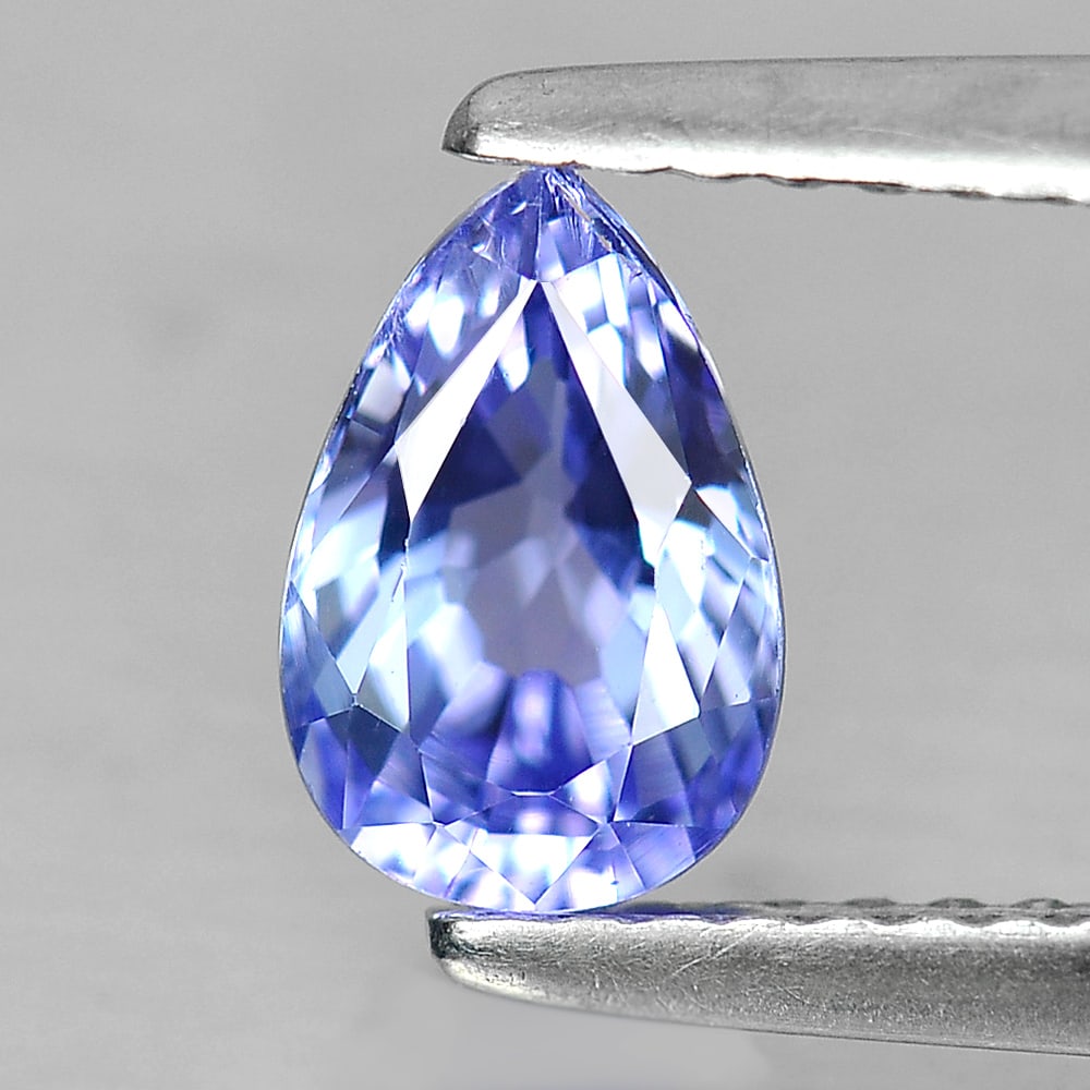 Natural Violet Tanzanite Gemstones 1.04 Ct. Pear Shape 7.45 x 5.01 Mm. (1 of 4)