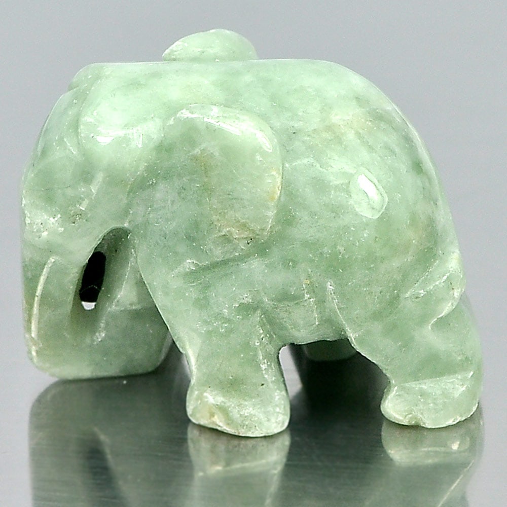 Natural Multi Color Green White Jade Gemstones 64.29 Ct. Elephant Carving Shape 26 x 19 Mm.: Product ID: 819812715 Product Name: Natural Jade Weight: 64.29 CT. Size: 26 x 19 x 16 MM. Shape: Elephant Carving Color: Green Clarity:Opaque Luster: Good Gems Origin: Thailand Treatment: Unheated Cry