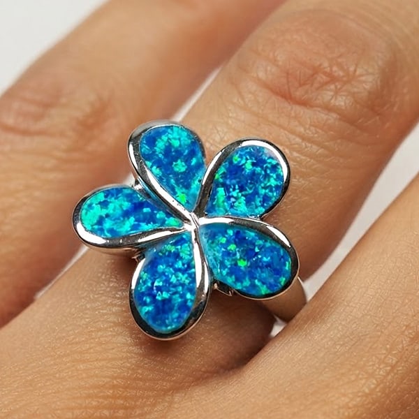 925 Sterling Silver Ring Jewelry with Multi Color Blue Created Opal 6.28 Grams Size 8: Product ID: 200108246 Product Type: 925 Sterling Silver Fine Jewelry Jewelry Weight: 6.28 Grams. Ring Size: 8 Resizable(Fee) Gemstones Color: Multi-Color Metal: Solid Silver 92.5%. Gemstone Detail: At