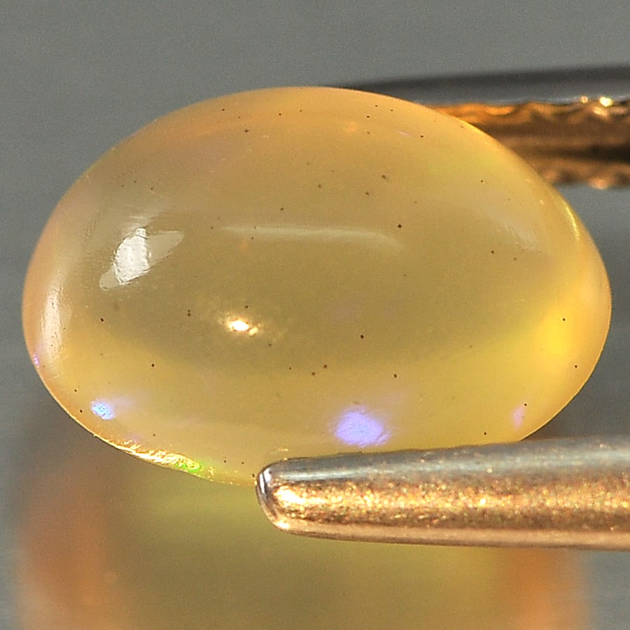 Natural Multi Color Opal Gemstones 1.23 Ct. Oval Cabochon Shape 8.7 x 6.5 Mm. (1 of 3)