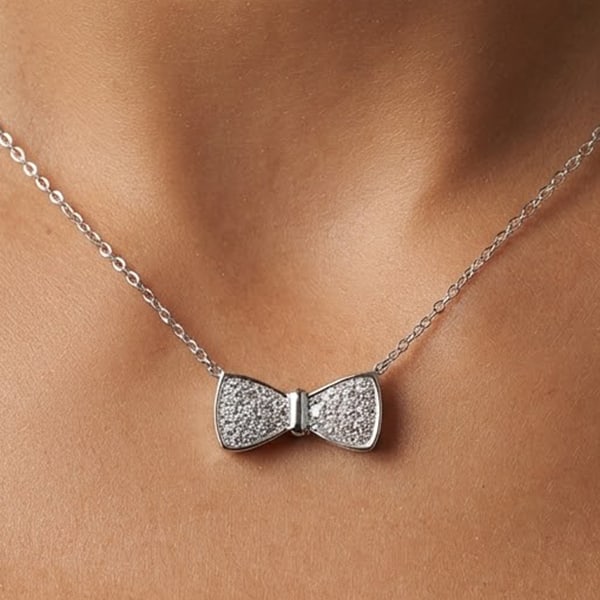 925 Sterling Silver Necklace Jewelry 2.40 Grams Length 17 Inch.: Product ID: 280540153 Product Type: 925 Sterling Silver Fine Jewelry Jewelry Weight: 2.40 Grams. Gemstones Color: Silver Metal: Solid Silver 92.5%. Gemstone Detail: About 2.40 Grams. And White CZ Roun
