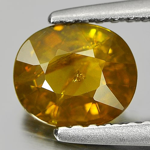 Natural Greenish Yellow Tourmaline Gemstones 1.06 Ct. Oval Shape 6.8 x 5.8 Mm.: Product ID: 807235000 Product Name: Natural Tourmaline Weight: 1.06 CT. Size: 6.8 x 5.8 x 3.8 MM. Shape: Oval Color: Greenish Yellow Clarity:SI Luster: Good Gems Origin: Nigeria Treatment: Unheated Cr