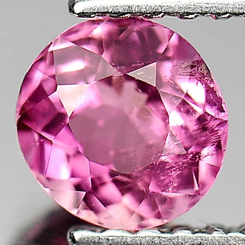 Natural Pink Tourmaline Gemstones 0.65 Ct. Oval Shape 5.5 x 5.3 Mm.: Product ID: 807249358 Product Name: Natural Tourmaline Weight: 0.65 CT. Size: 5.5 x 5.3 x 3.6 MM. Shape: Oval Color: Pink Clarity:SI1 Luster: Good Gems Origin: Nigeria Treatment: Unheated Crystal Stru