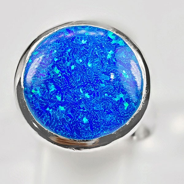 925 Sterling Silver Ring Jewelry with Multi Color Blue Created Opal 6.56 Grams Size 8: Product ID: 200108199 Product Type: 925 Sterling Silver Fine Jewelry Jewelry Weight: 6.56 Grams. Ring Size: 8 Resizable(Fee) Gemstones Color: Multi-Color Metal: Solid Silver 92.5%. Gemstone Detail: At