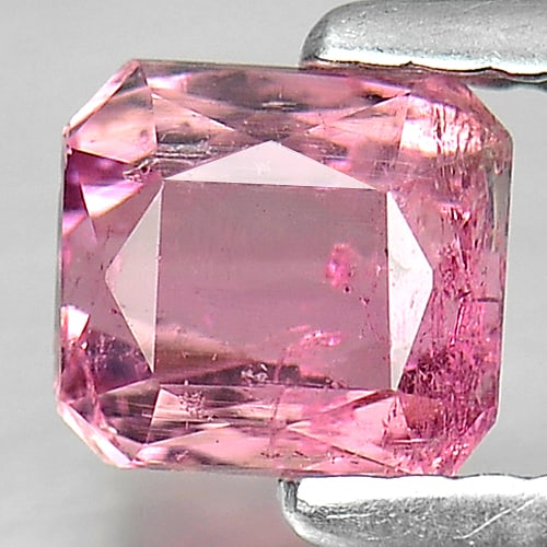 Natural Purplish Pink Tourmaline Gemstones 0.90 Ct. Octagon Shape 5.3 x 4.8 Mm.: Product ID: 807229878 Product Name: Natural Tourmaline Weight: 0.90 CT. Size: 5.3 x 4.8 x 3.7 MM. Shape: Octagon Color: Purplish Pink Clarity:SI Luster: Good Gems Origin: Nigeria Treatment: Unheated C