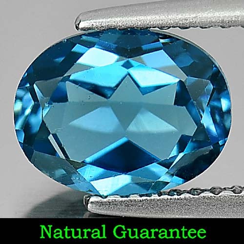 Natural London Blue Topaz Gemstones 2.22 Ct. Oval Shape 9 x 7 Mm.: Product ID: 807161720 Product Name: Natural Blue Topaz Weight: 2.22 CT. Size: 9 x 7 x 4.4 MM. Shape: Oval Color: London Blue Clarity:VSI Luster: Good Gems Origin: Brazil Treatment: Treated Crystal Str